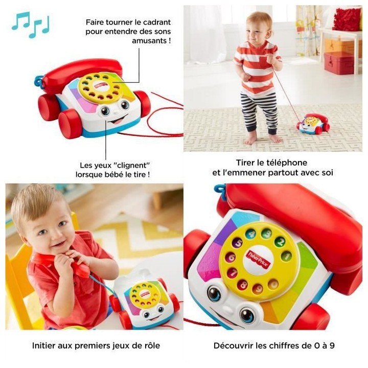 Fisher-Price - Le Téléphone Animé - Jouet d'éveil - 12 mois et +