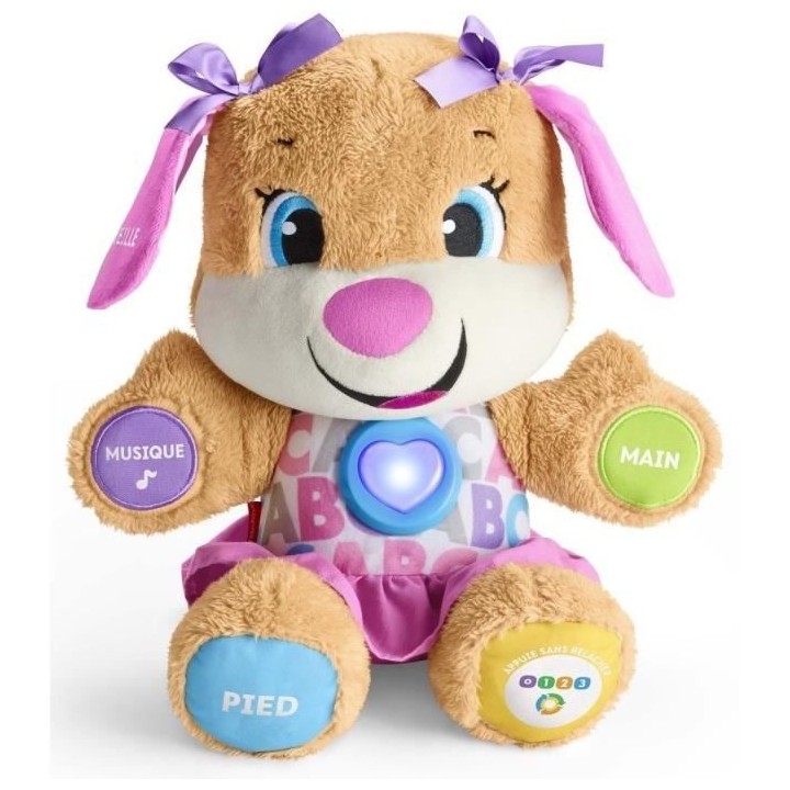 Fisher-Price - Nouveau SIS interactif - Peluche interactive - 6 mois e