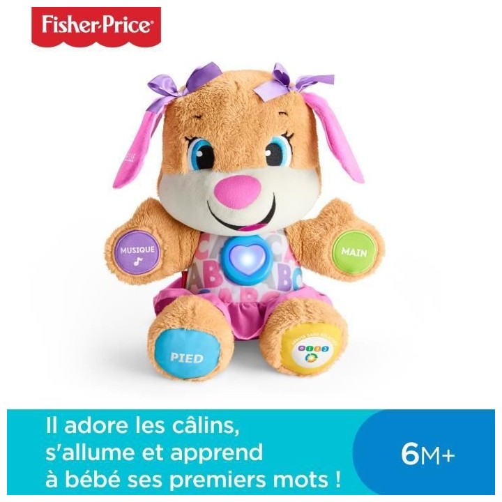 Fisher-Price - Nouveau SIS interactif - Peluche interactive - 6 mois e