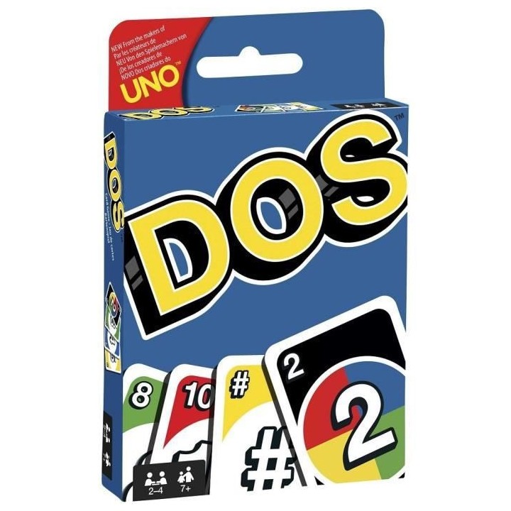 DOS Jeu de cartes - 2 a 4 joueurs - A partir de 7 ans - Inspiré du c