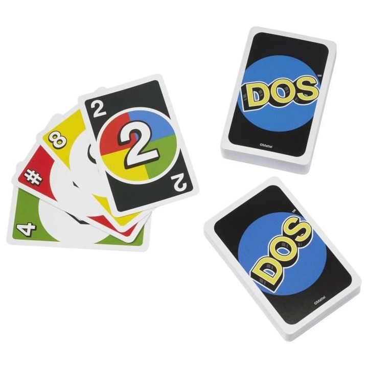DOS Jeu de cartes - 2 a 4 joueurs - A partir de 7 ans - Inspiré du c