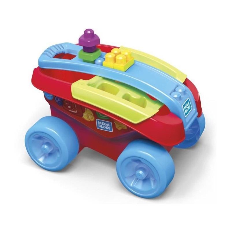 MEGA BLOKS Mon Wagon Trieur de Formes - 25 blocs - 12 mois et +