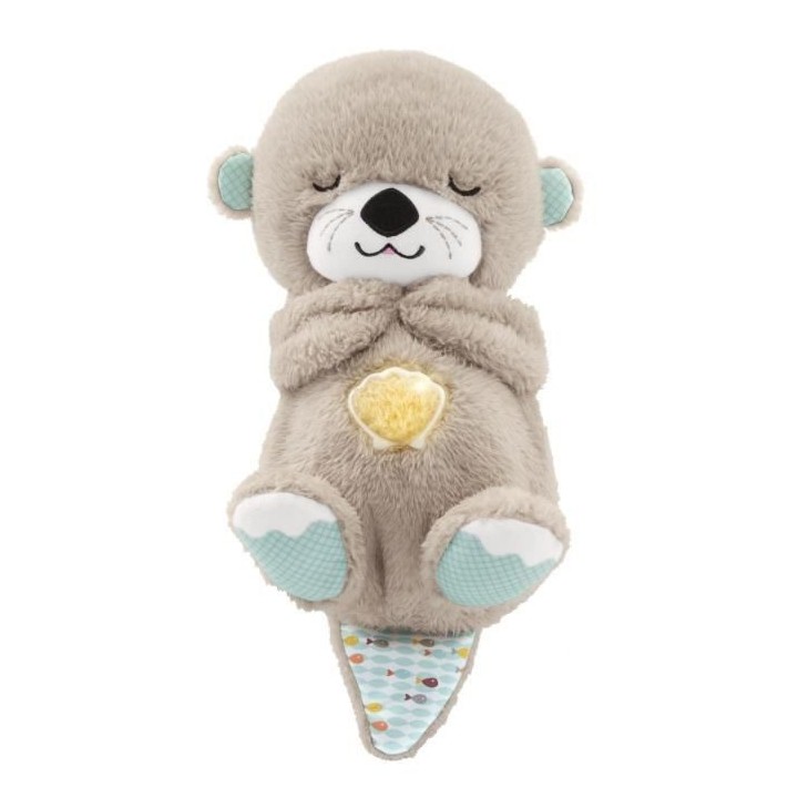 Fisher-Price - Ma Loutre Câlins Bonne Nuit - Jouet d'Eveil - Peluche