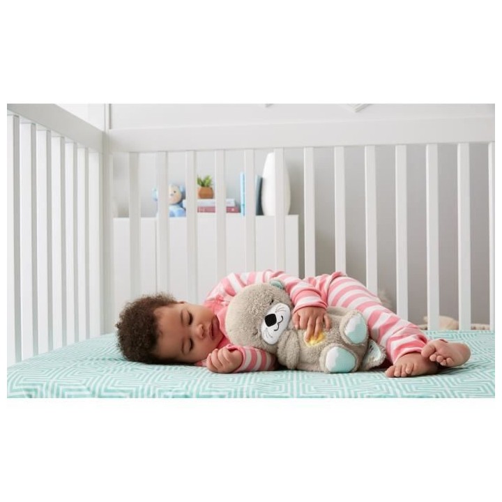 Fisher-Price - Ma Loutre Câlins Bonne Nuit - Jouet d'Eveil - Peluche