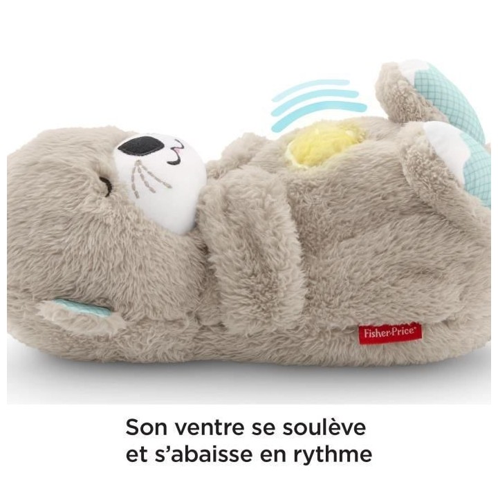Fisher-Price - Ma Loutre Câlins Bonne Nuit - Jouet d'Eveil - Peluche