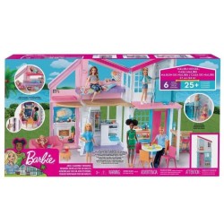 BARBIE La Maison a Malibu repliable 2 étages avec accessoires