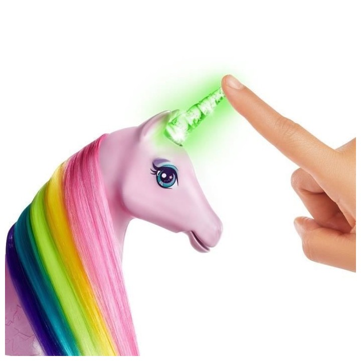 Barbie - Dreamtopia Barbie et sa Licorne Lumieres Magiques - 32 cm - P