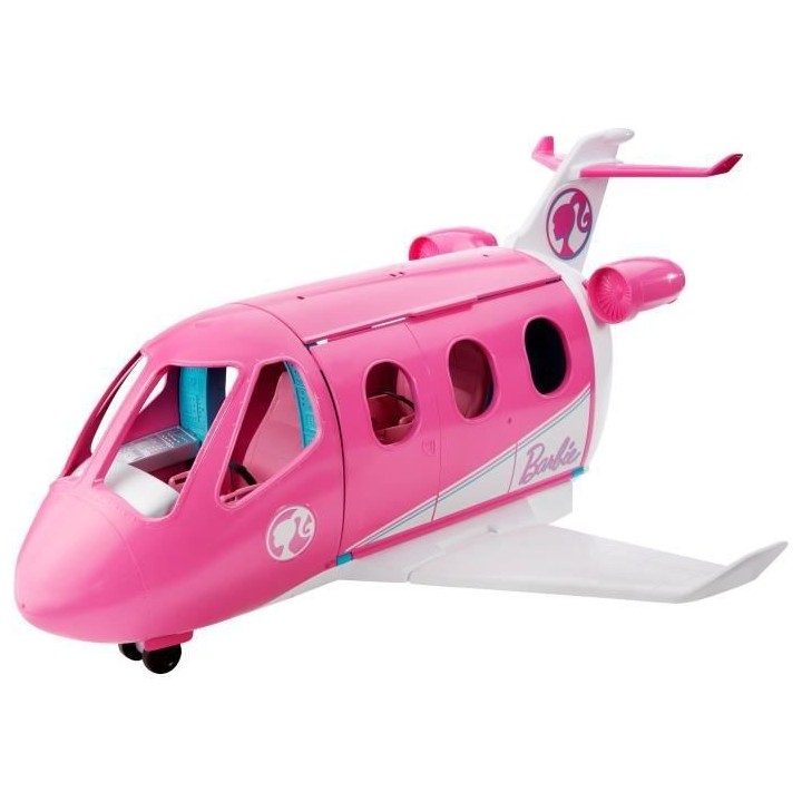 BARBIE L'Avion de Reve avec mobilier, rangements et accessoires - 58 c