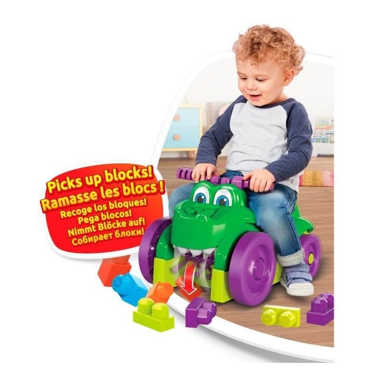 MEGA BLOKS First Builders Porteur Croc Blocs - 26 blocs - 12 mois et +