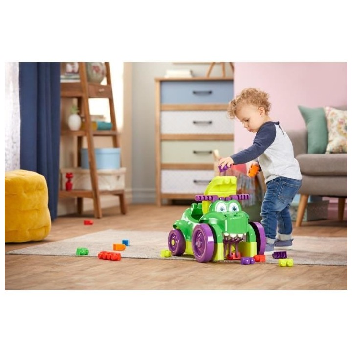 MEGA BLOKS First Builders Porteur Croc Blocs - 26 blocs - 12 mois et +