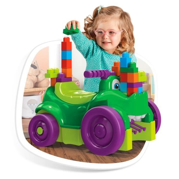 MEGA BLOKS First Builders Porteur Croc Blocs - 26 blocs - 12 mois et +