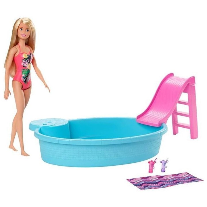 BARBIE Mobilier Barbie et sa Piscine