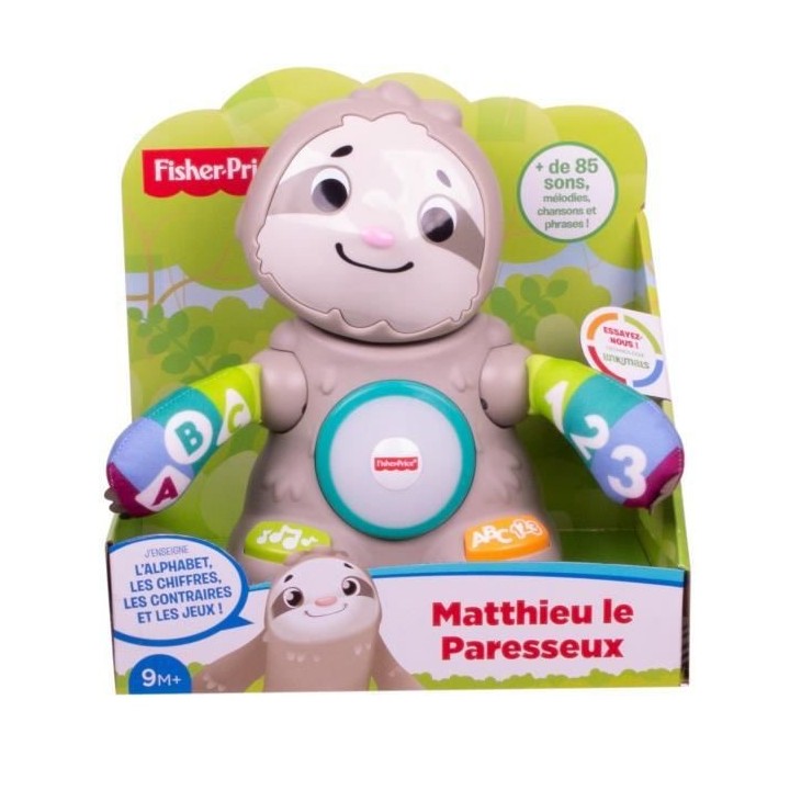 FISHER-PRICE Linkimals Matthieu le Paresseux - 9 mois et +