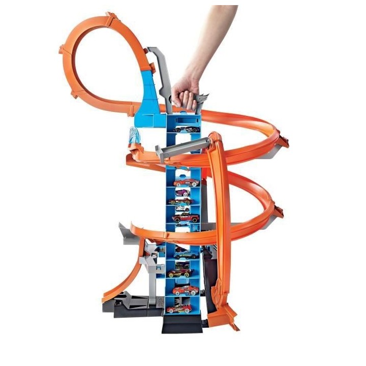 HOT WHEELS Action Altitude Crash 80 cm de haut - 1 véhicule inclus