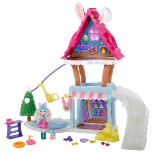 ENCHANTIMALS Vallée Enneigée Coffret Chalet des Neiges de Bevy Lapin