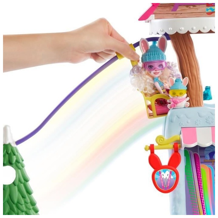 ENCHANTIMALS Vallée Enneigée Coffret Chalet des Neiges de Bevy Lapin