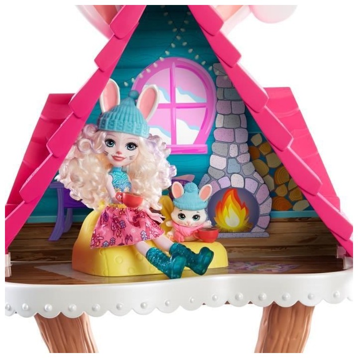 ENCHANTIMALS Vallée Enneigée Coffret Chalet des Neiges de Bevy Lapin