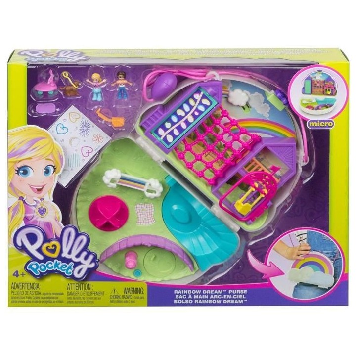 POLLY POCKET Coffret Sac a Surprises Nuage Arc-en-Ciel
