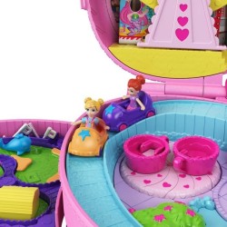 POLLY POCKET Pollyville Coffret Fete Foraine Transportable - 4 espaces de jeu et de nombreux accessoires