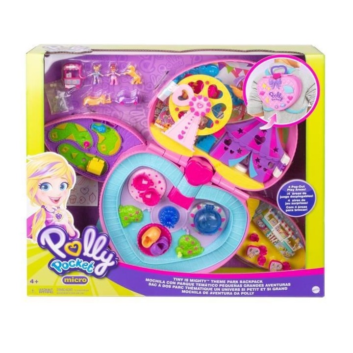 POLLY POCKET Pollyville Coffret Fete Foraine Transportable - 4 espaces