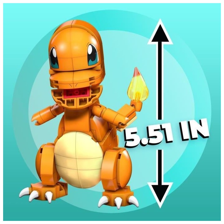 MEGA CONSTRUX Pokémon Salameche a construire - 180 pieces