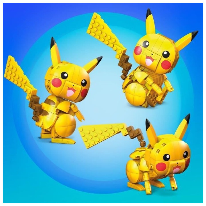 MEGA CONSTRUX Pokémon Pikachu a construire 10 cm - 6 ans et +