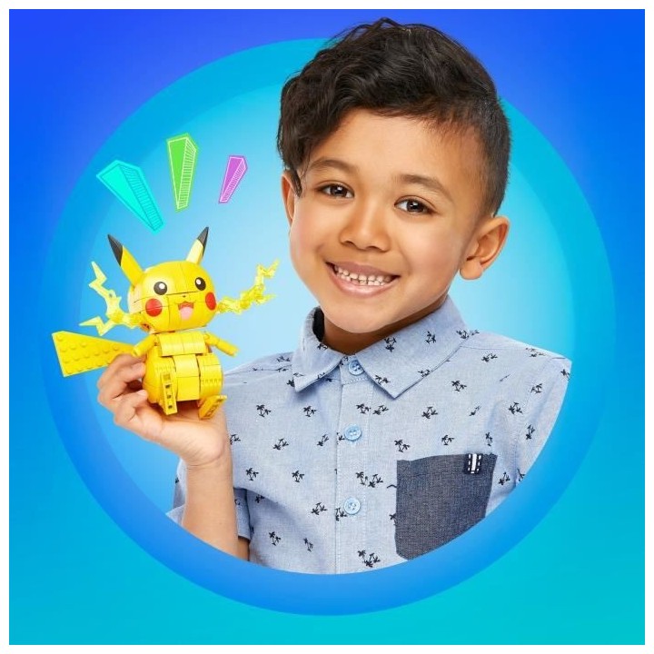 MEGA CONSTRUX Pokémon Pikachu a construire 10 cm - 6 ans et +