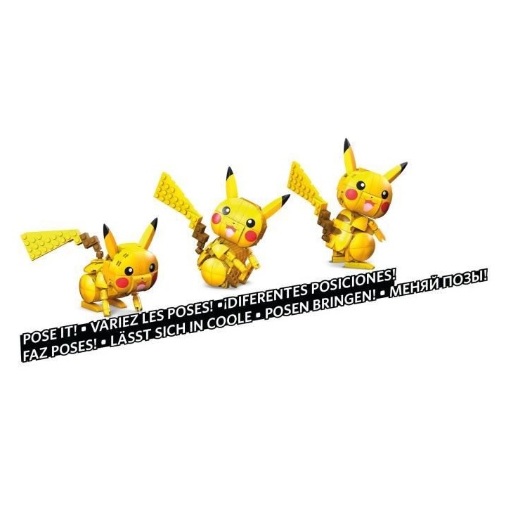 MEGA CONSTRUX Pokémon Pikachu a construire 10 cm - 6 ans et +