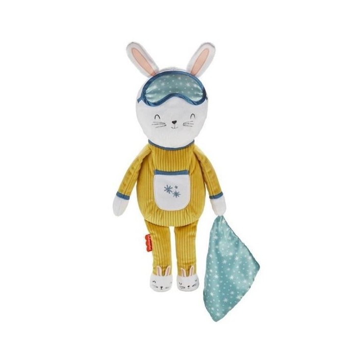 FISHER-PRICE Lapinou Compagnon Dodo - Peluche lapin avec musique et ve