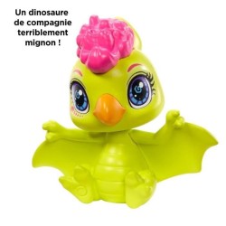 CAVE CLUB Poupée Fernessa 20 cm avec accessoires et son dinosaure de compagnie Ptilly