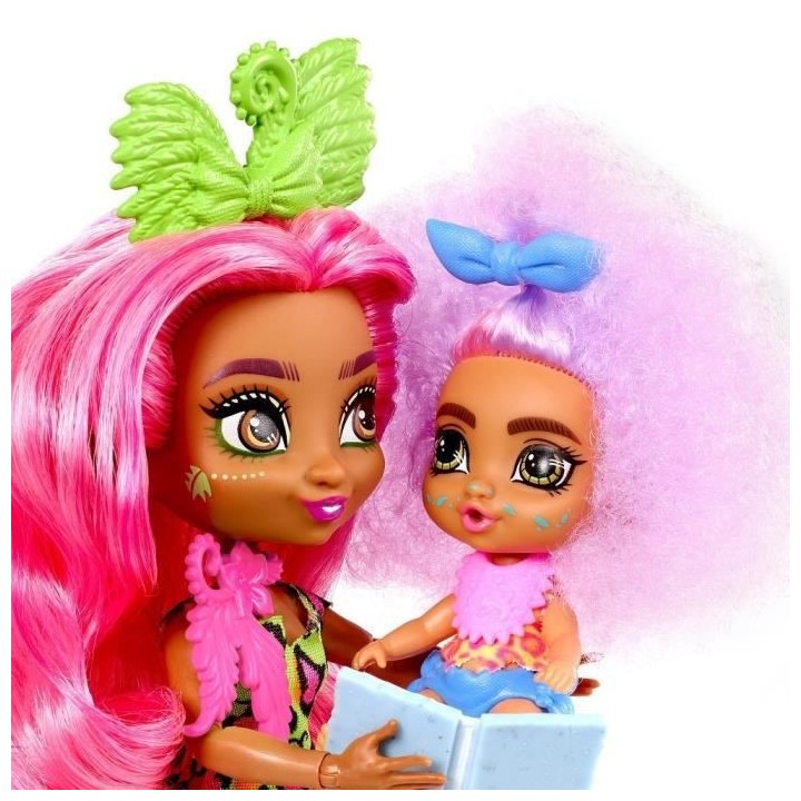 CAVE CLUB Coffret Histoire des Cavernes Baby-sitting Poupée Fernessa