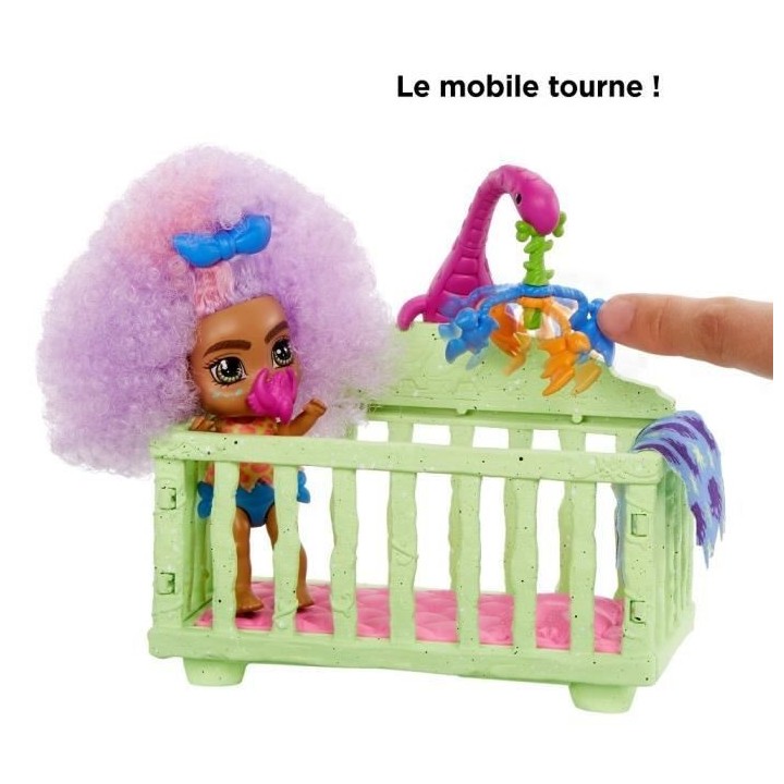 CAVE CLUB Coffret Histoire des Cavernes Baby-sitting Poupée Fernessa