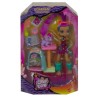 CAVE CLUB Coffret Histoire des Cavernes Poupée Roaralai 20 cm avec son bébé tigre a dents de sabre Ferrell