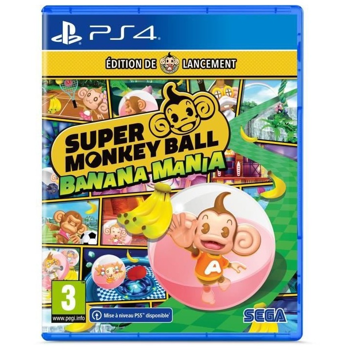 Super Monkey Ball : Banana Mania - Launch Edition Jeu PS4 - Mise a niv