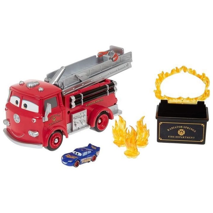 CARS Color Changers Red Camion de Pompier Radiator Spring - Cascade et