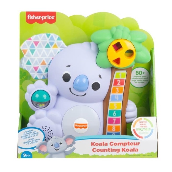 Fisher-Price - Linkimals Nicolas le koala - Peluche d'éveil - A parti