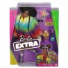 Barbie - Barbie Extra Manteau Multicolore Brune Coupe Afro - Poupée - 3 ans et +