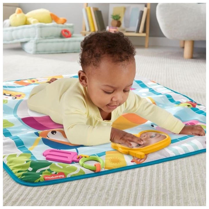 Fisher-Price - Tapis d'Activités Amusant - Tapis d'Éveil pour Bébé