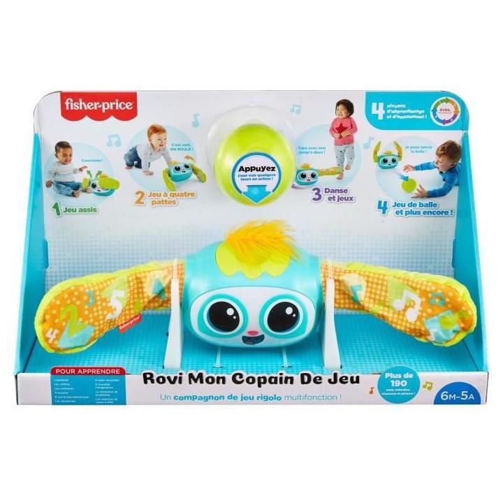 FISHER-PRICE Rovi Mon Copain de Jeu - 6 mois et +