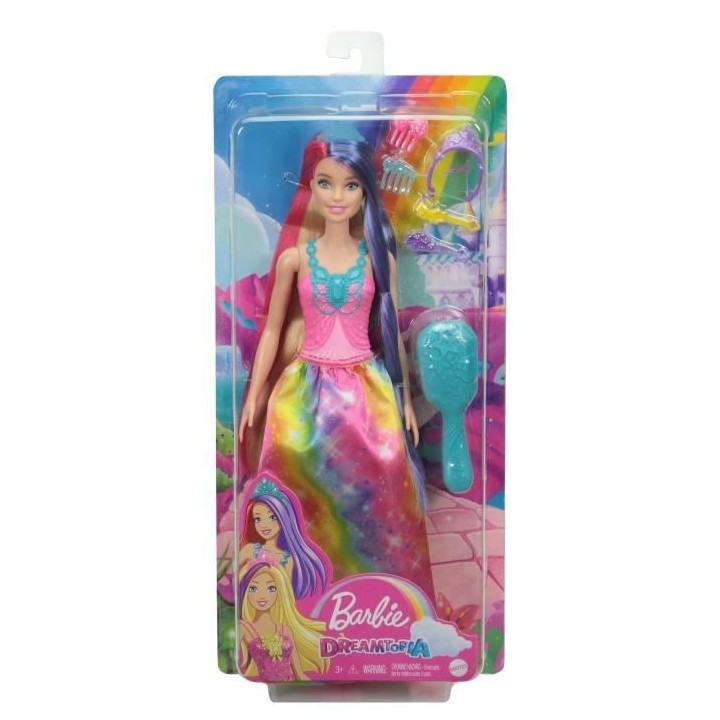 Barbie - Princesse Cheveux Longs Fantastiques - Poupée - Des 3 ans
