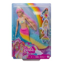 Barbie - Sirene Magique Arc-en-Ciel - Poupée - Des 3 ans