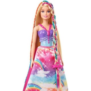 Barbie - Poupée Barbie Princesse Tresses Magiques, avec extensions ca