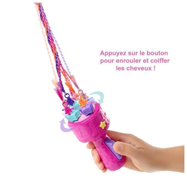 Barbie - Poupée Barbie Princesse Tresses Magiques, avec extensions ca