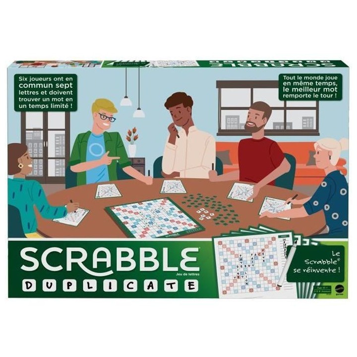 SCRABBLE DUPLICATE Jeu de société - 2 a 6 joueurs - 10 ans et +