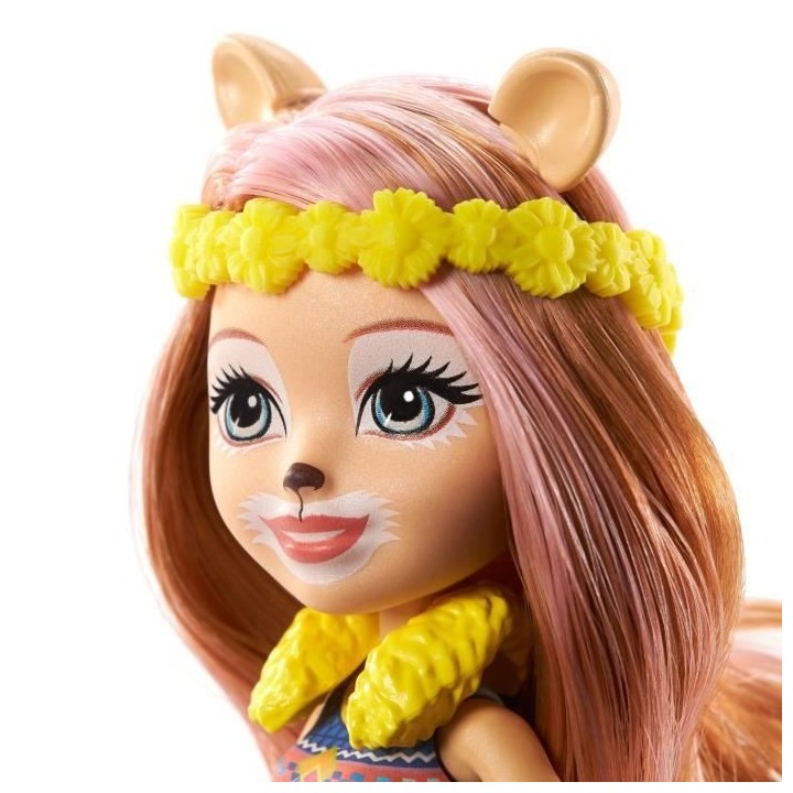 ENCHANTIMALS Coffret Salon de Coiffure de Lacey Lion