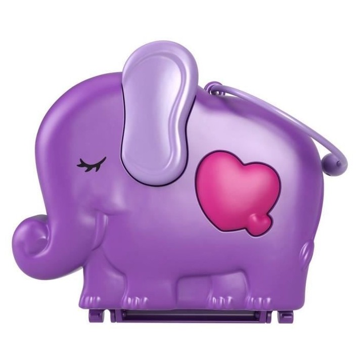 Polly Pocket - Coffret Zoo Eléphant, avec Mini-Poupées Polly et Bell