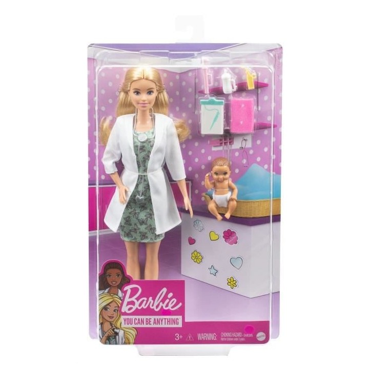 BARBIE Métiers Pédiatre et Accessoires