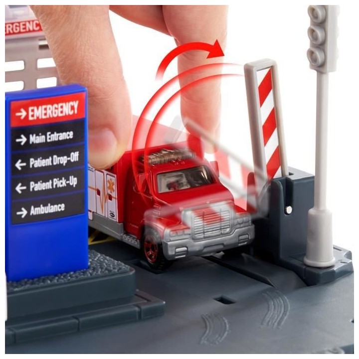 MATCHBOX Playset Helicoptere - Circuit / Petite Voiture - 3 ans et +