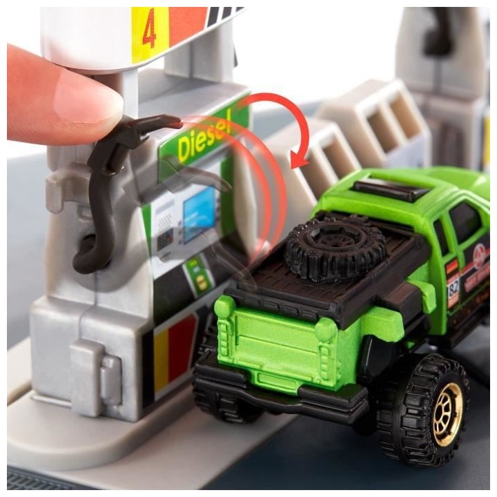 MATCHBOX Playset Station Essence - Circuit / Petite Voiture - 3 ans et