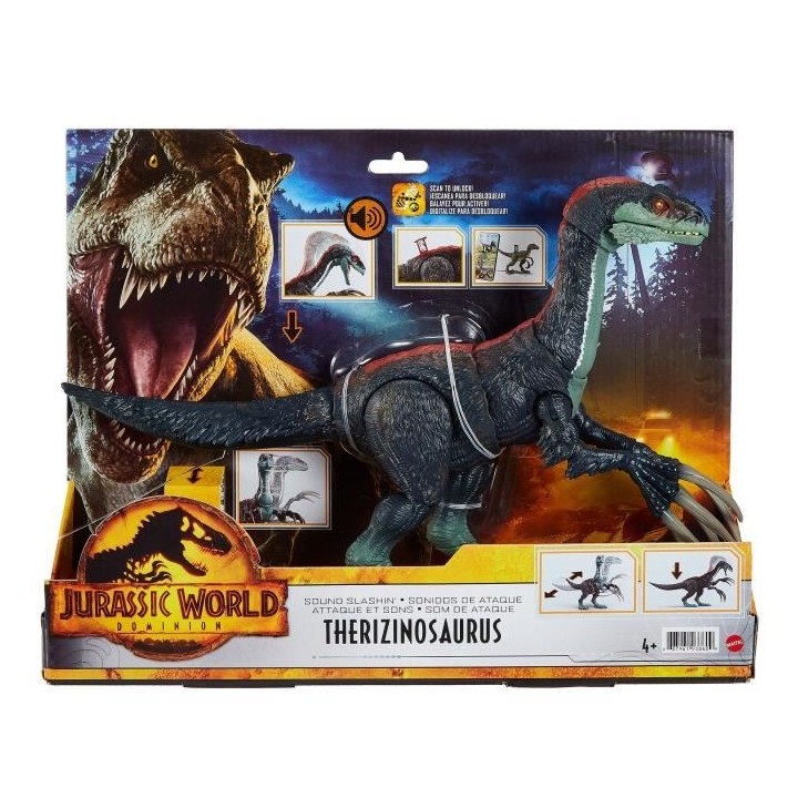 Jurassic World - Slasher Dino Sonore - Figurines Dinosaure - Des 4 ans